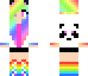 rainbow panda girl