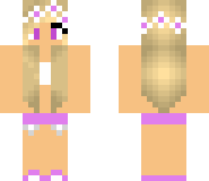 purple girl in bikini