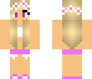 purple lady in bikini