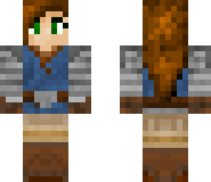 blue armor girl