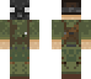 world war 2 soldier with gas mask