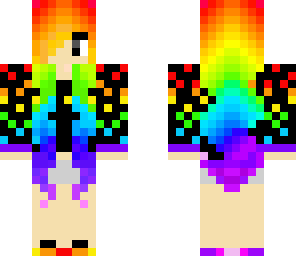 rainbow polka dot girl