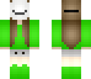 green mask girl