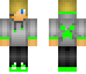blond with green
