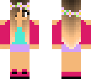 hippie girl pink