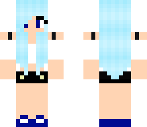 a blue skater girl