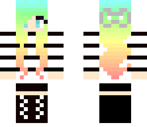 rainbow haired girl