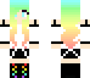 shy rainbow girl