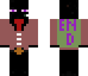 endermen with headgeart set and suit