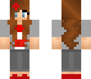 red summer girl