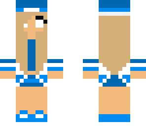 blue herobrine girl