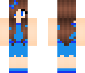 blue dress girl