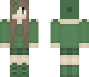 cute green girl