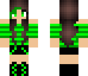 green summer girl
