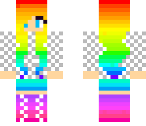 cute rainbow girl