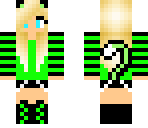 green cat girl