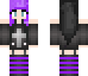 purple gothic girl