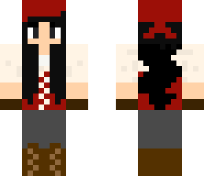red pirate girl