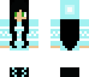 winter blue girl