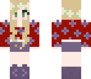 floral sweater girl