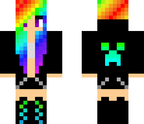 edited rainbow girl
