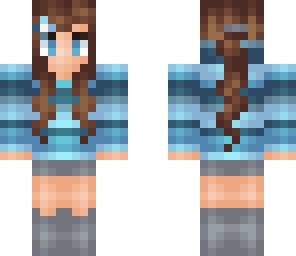 edited blue girl