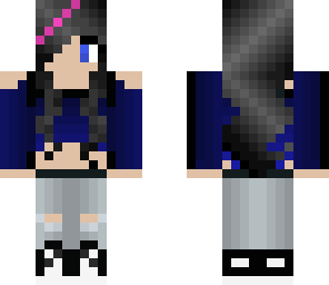 pink streak black hair