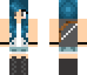 cyan hair archer