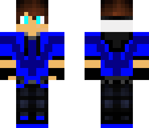 cool blue hoodie dude