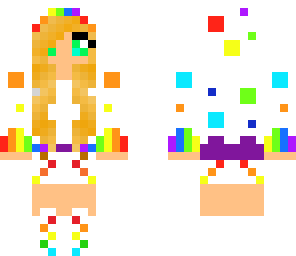 rainbow cupake girl