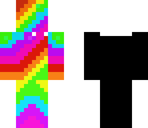 rainbow and black