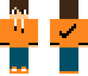 orange nike hoodie
