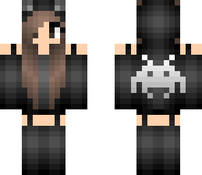 space invaders cat girl