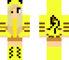 blond hair pikachu girl