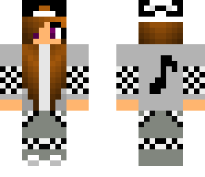 checkered note girl