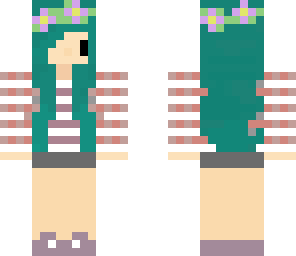chibi green girl