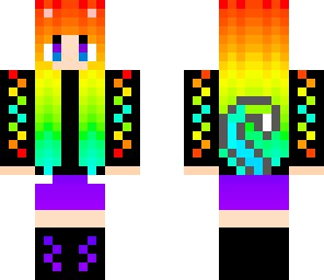 rainbow cat girl