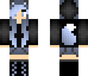 light blue wolf girl