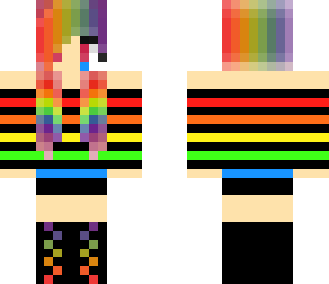 cute rainbow girl