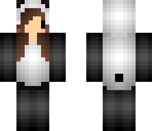 kawaii panda girl edited hair only