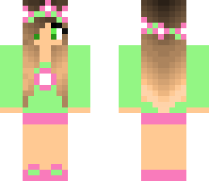 green flower girl