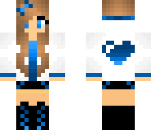 blue heart girl