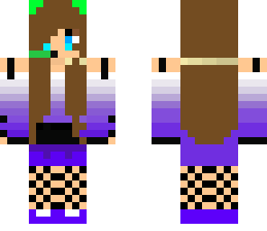 purple gammer girl