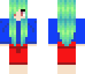 green hair girl