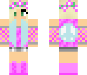 pink hippie girl