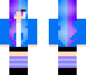 purple and blue girl