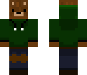 the green hoodie bear