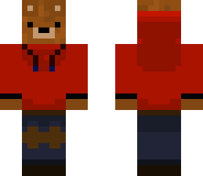 the red hoodie bear