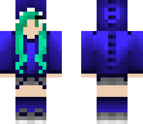 blue dino girl