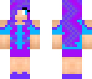 blue and purple girl